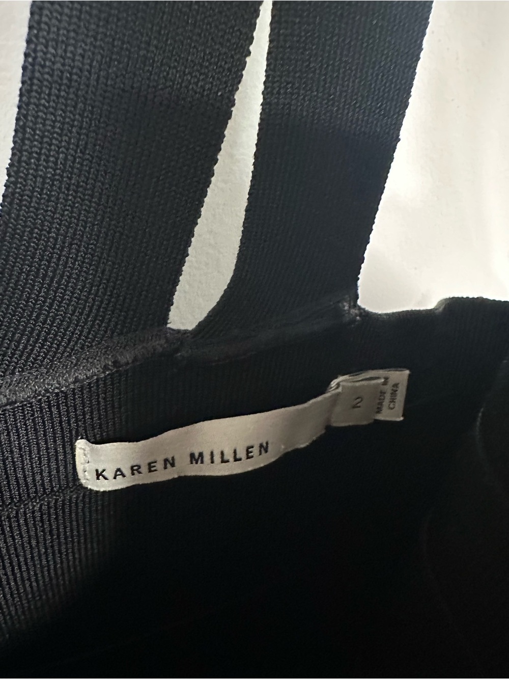 Karen Millen Black V-Neck Bandage Midi Dress - Picture 5 of 5